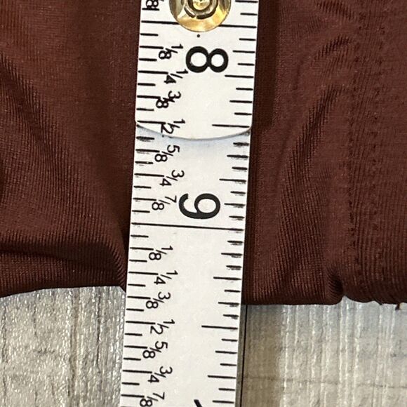 NWT Women's Low Rise Cheeky Bikini Bottom Shade & Shore Brown Size L 12/14 - Picture 11 of 16